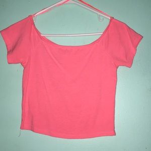 Off the shoulder crop top